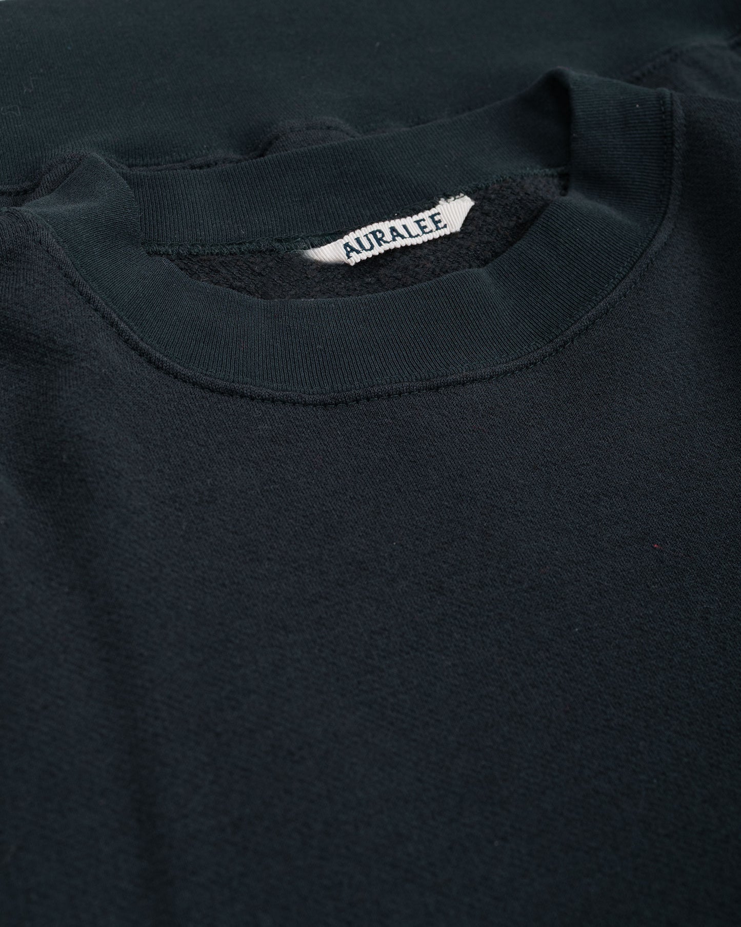 Auralee High Twist Light Sweat P/O Ink Black