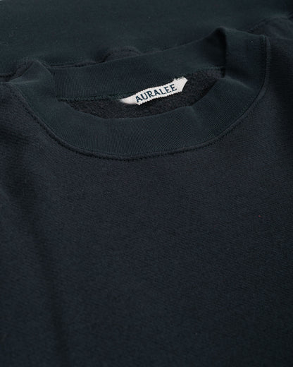 Auralee High Twist Light Sweat P/O Ink Black