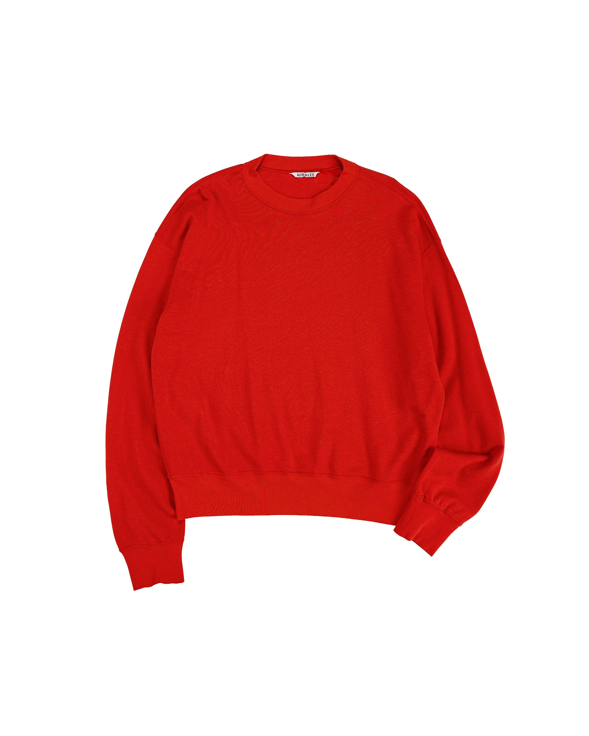 Auralee High Twist Light Sweat P/O Red