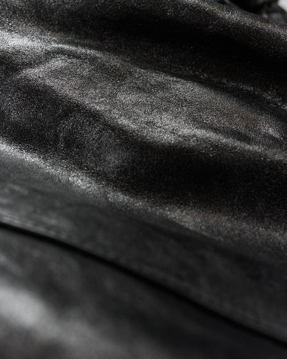 Auralee Lamb Leather Zip Blouson Black