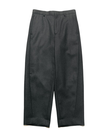 Auralee Light Melton Slacks Top Charcoal