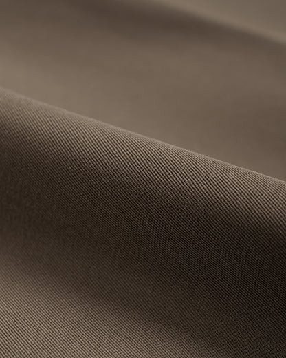 Auralee Light Wool Max Gabardine Two-Tuck Slacks Dark Olive Brown