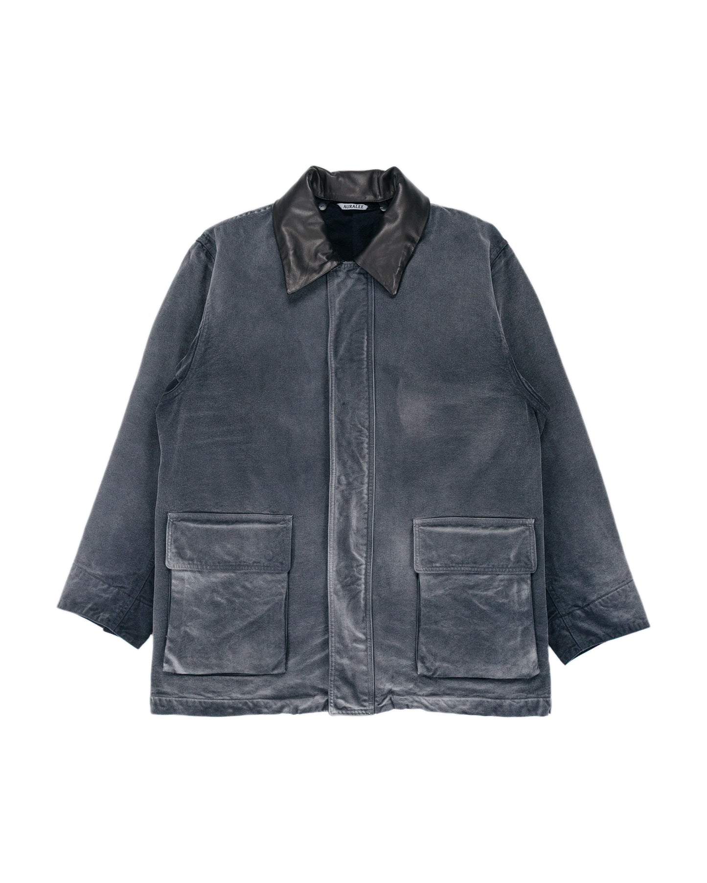 Auralee Organic Cotton Duck Blouson Faded Black