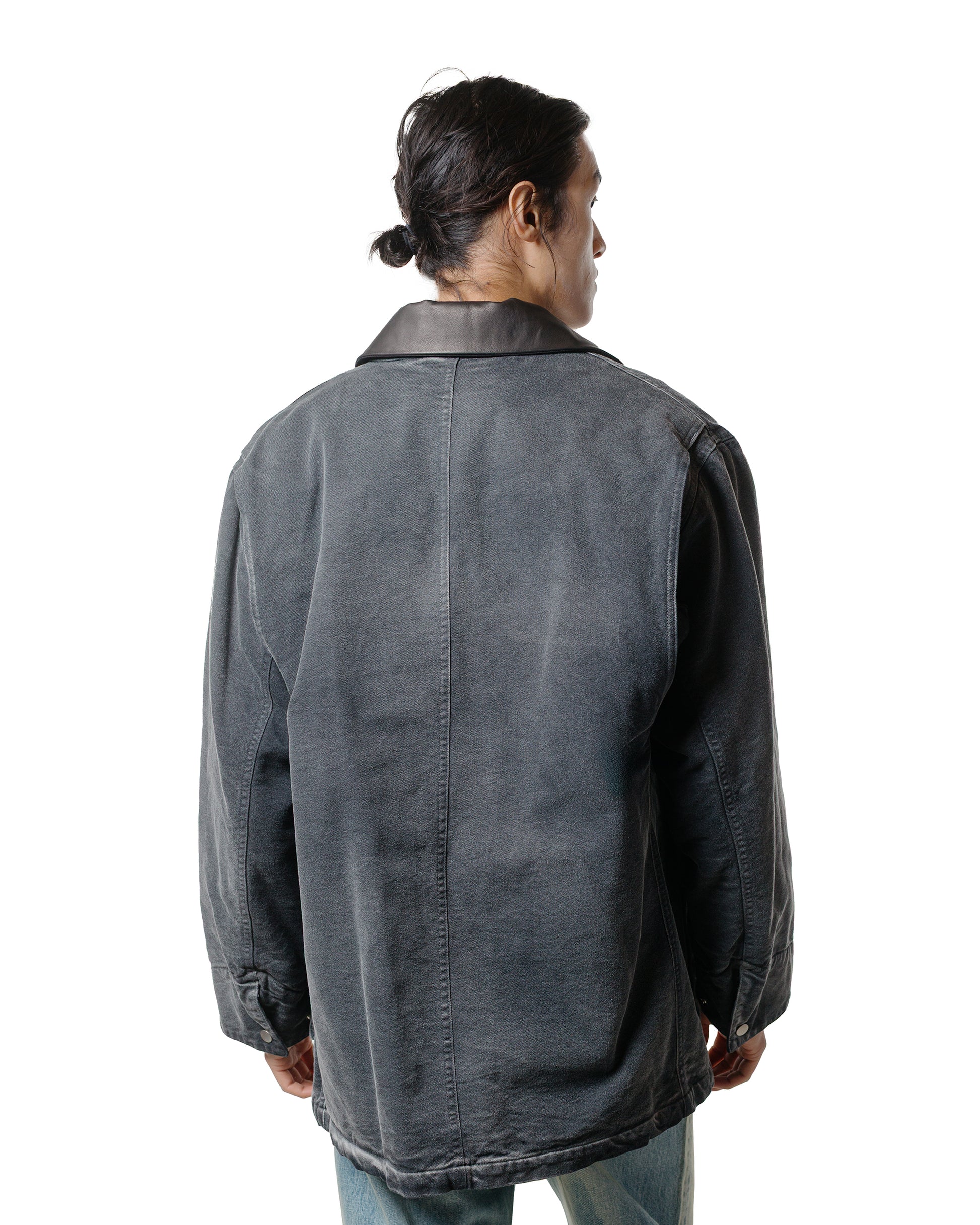 Auralee Organic Cotton Duck Blouson Faded Black