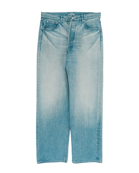 Auralee Selvedge Faded Heavy Denim Wide Pants Faded Indigo Auralee Selvedge Faded Heavy Denim Wide Pants Faded Indigo