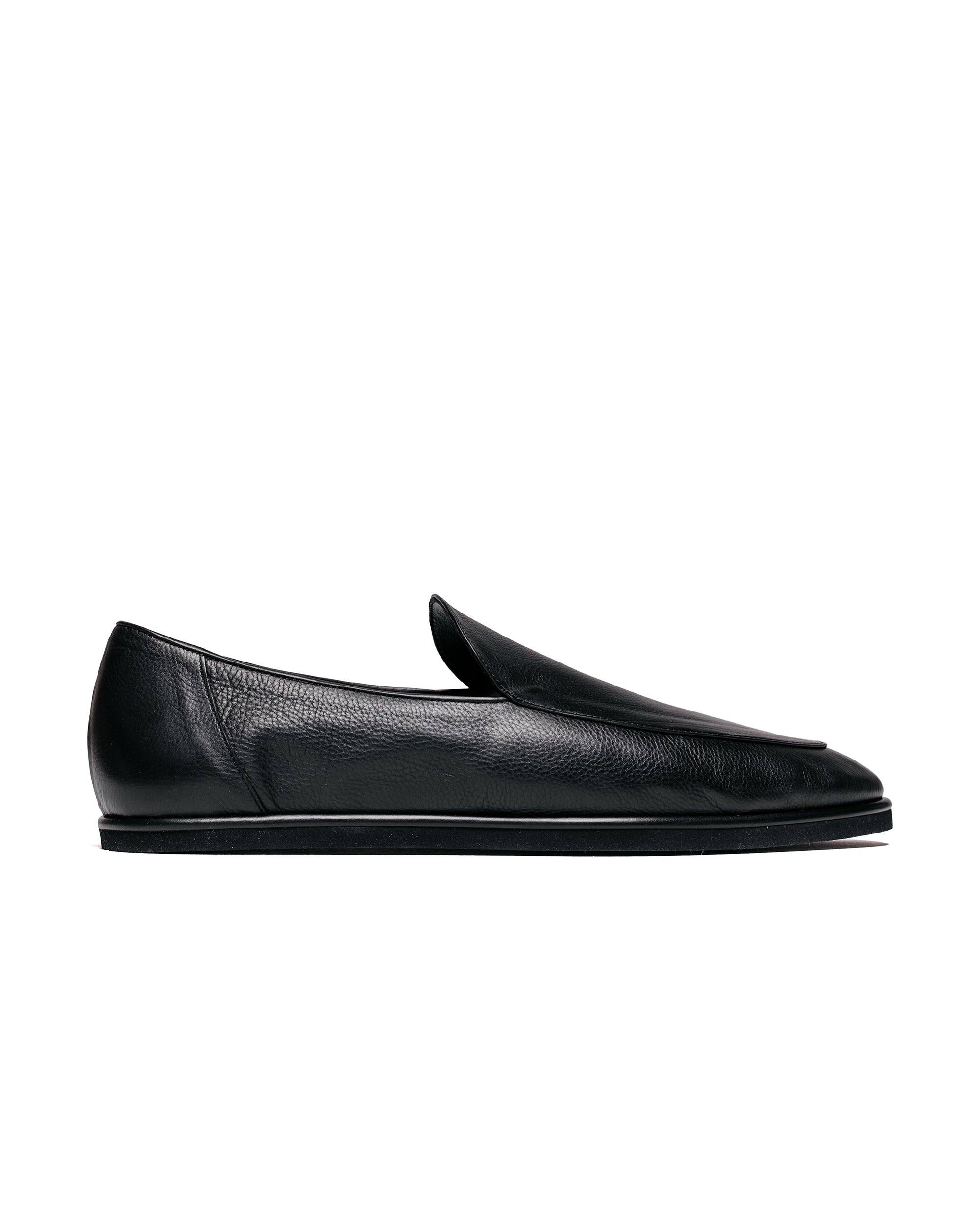 AuraleeSoftLeatherLoafersBlack