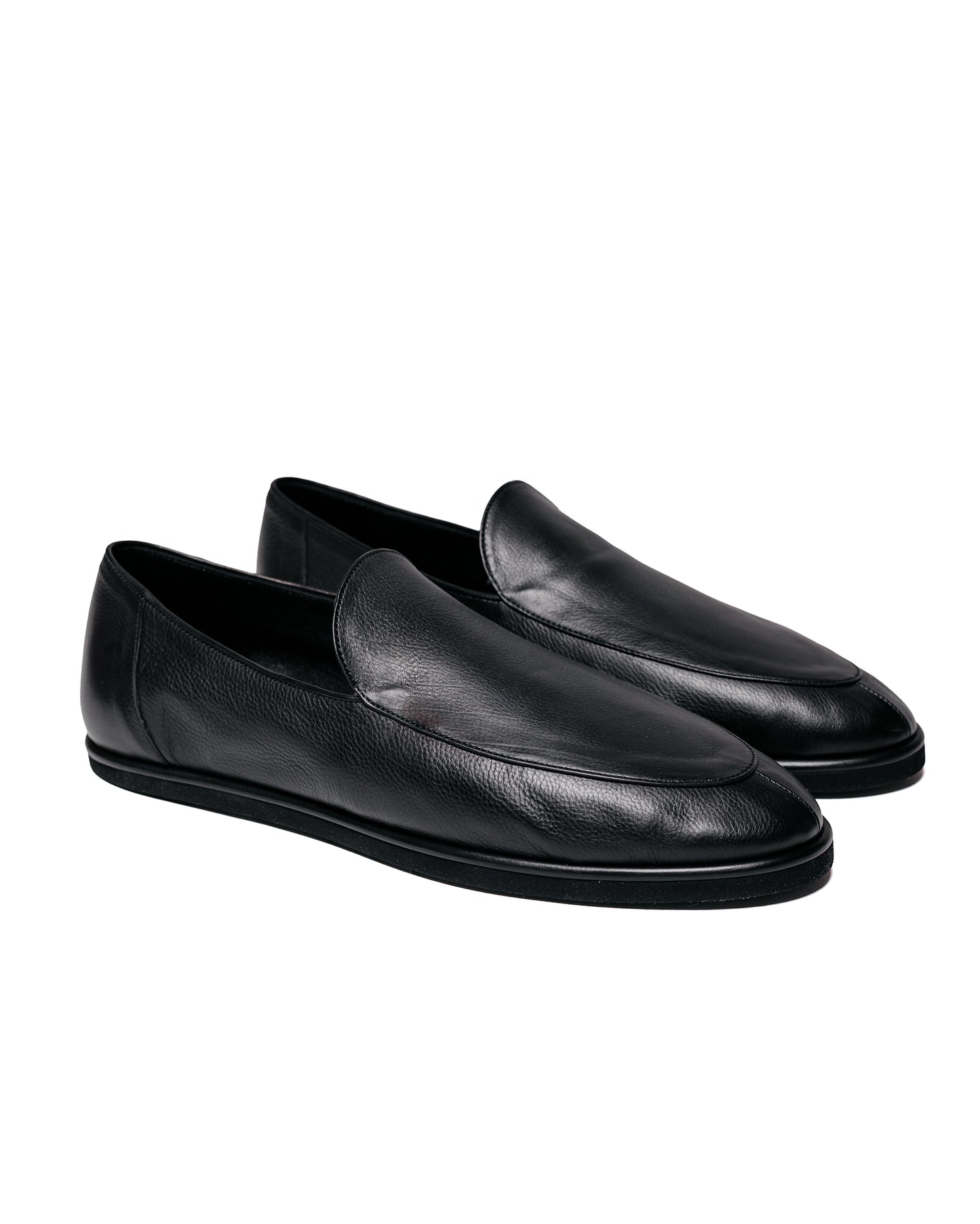 Auralee Soft Leather Loafers Black
