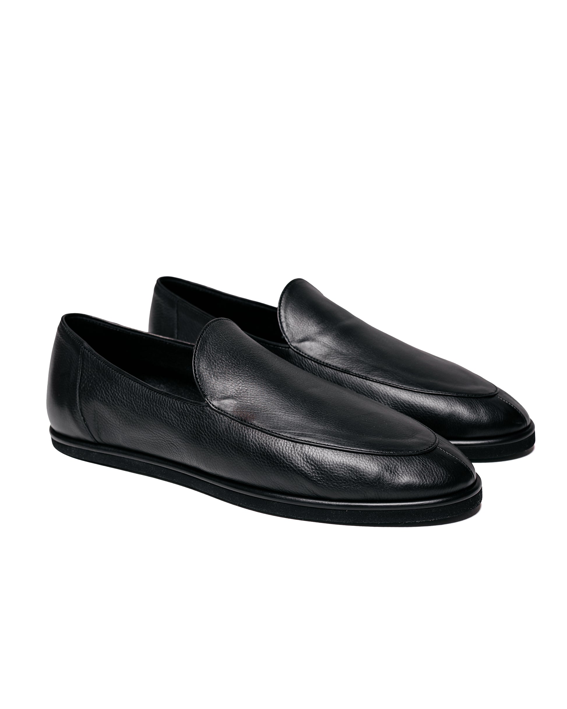 Auralee Soft Leather Loafers Black