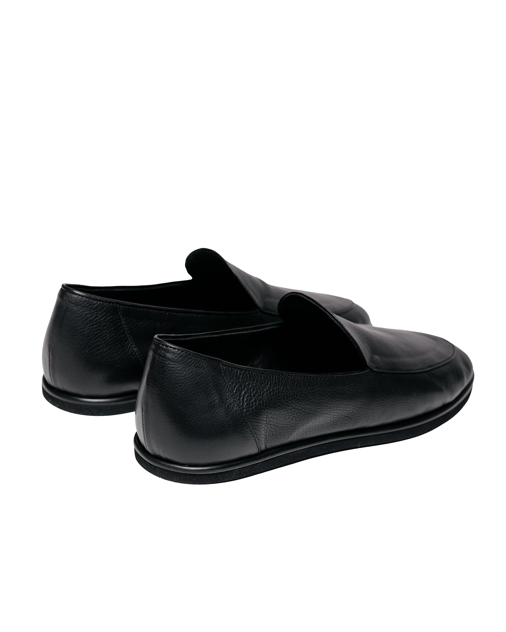 Auralee Soft Leather Loafers Black