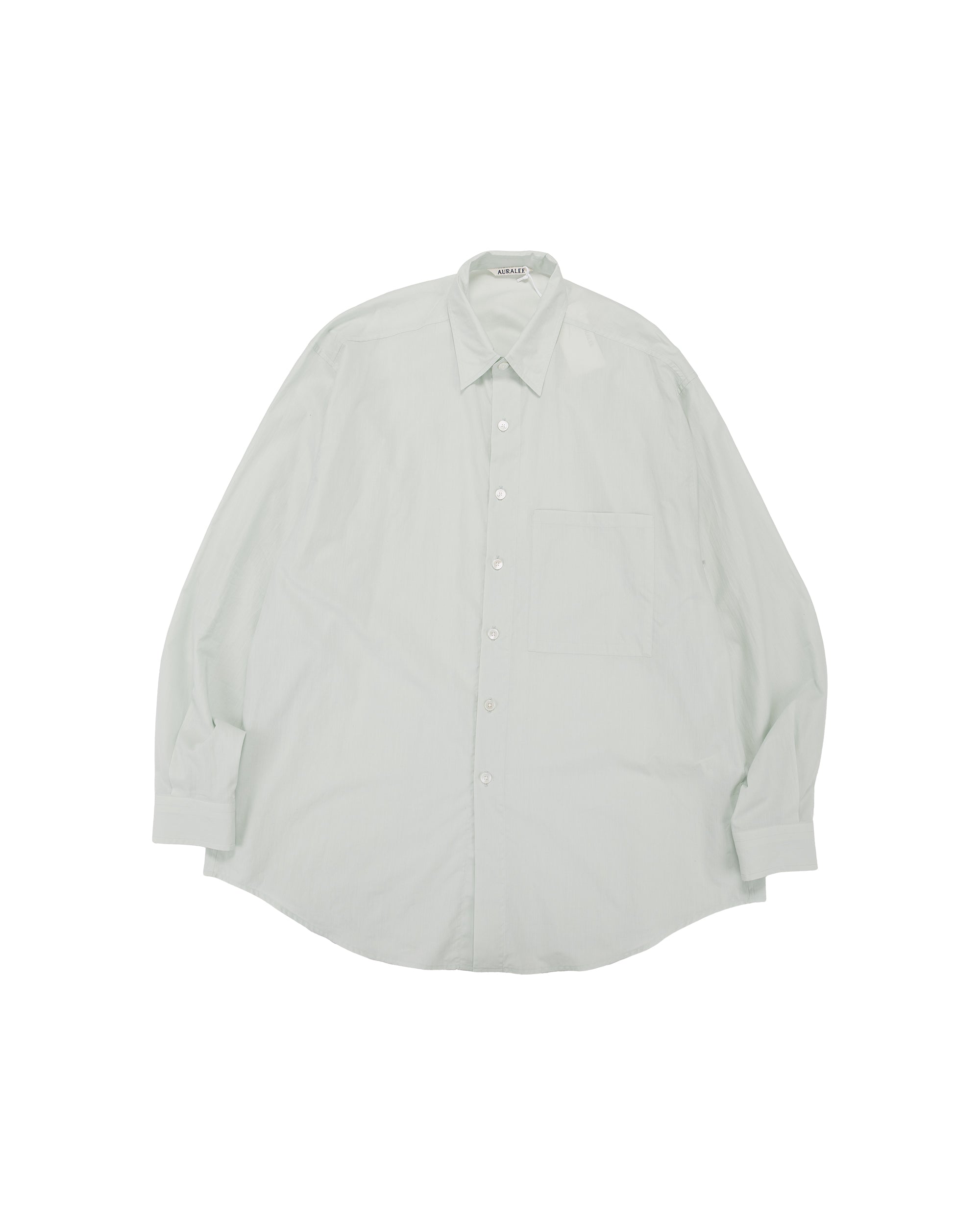 Auralee Super Fine Cotton Lawn Shirt Pale Blue
