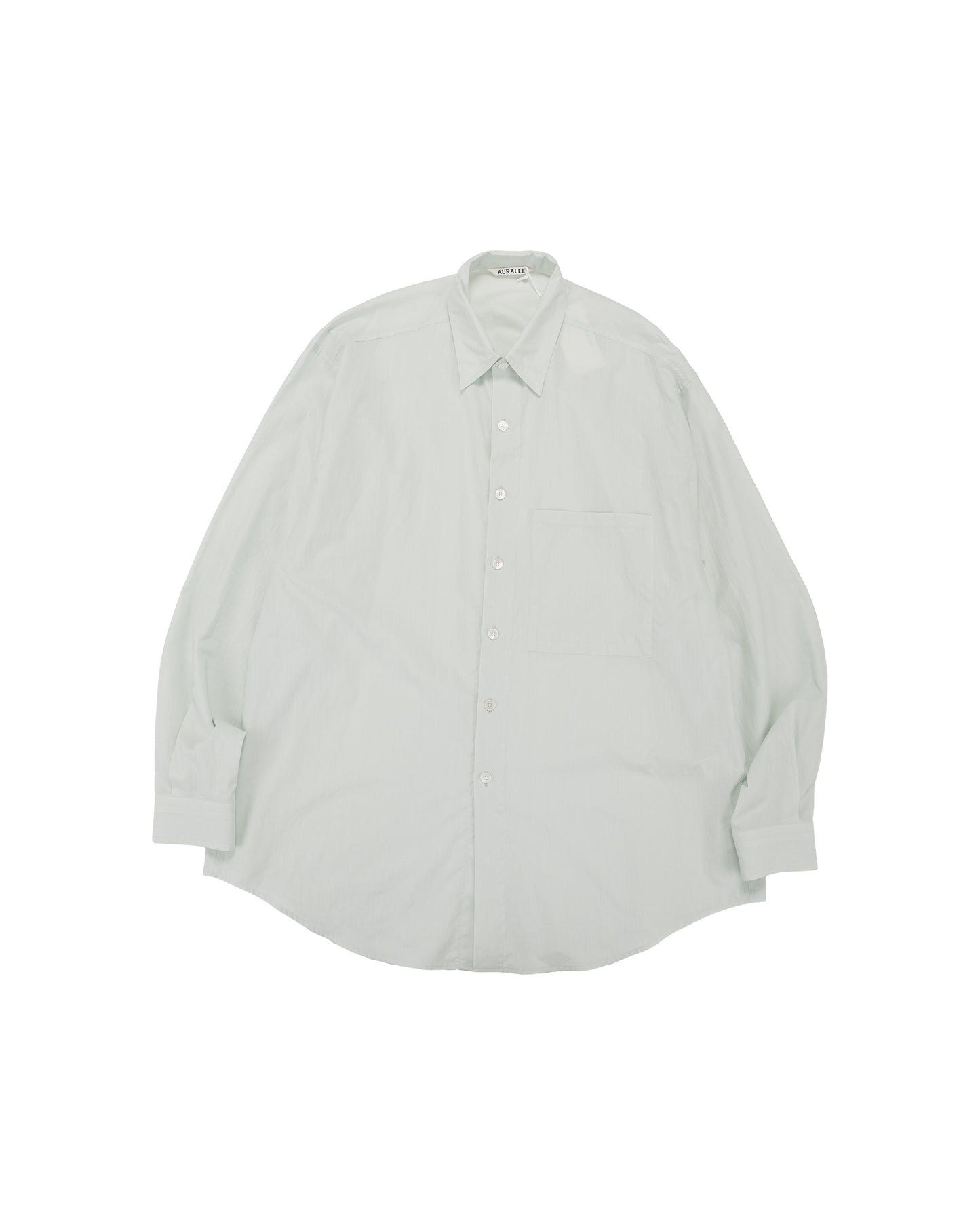 Auralee Super Fine Cotton Lawn Shirt Pale Blue