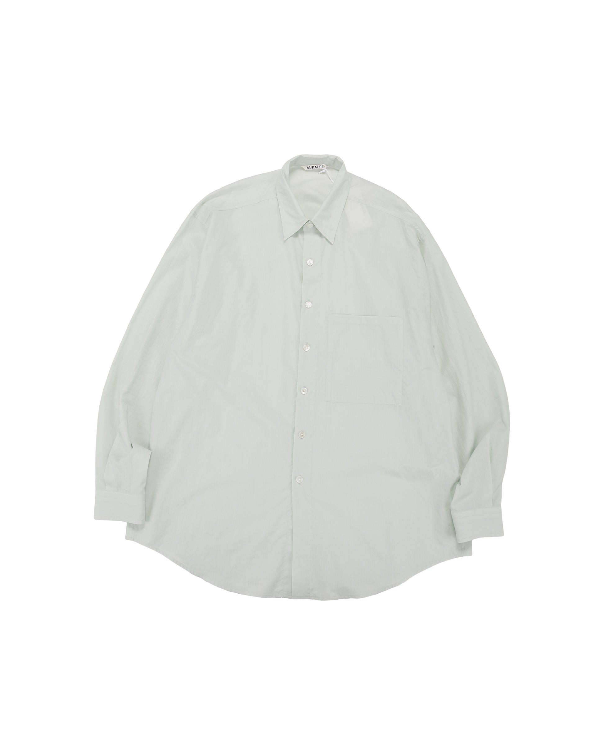 Auralee Super Fine Cotton Lawn Shirt Pale Blue