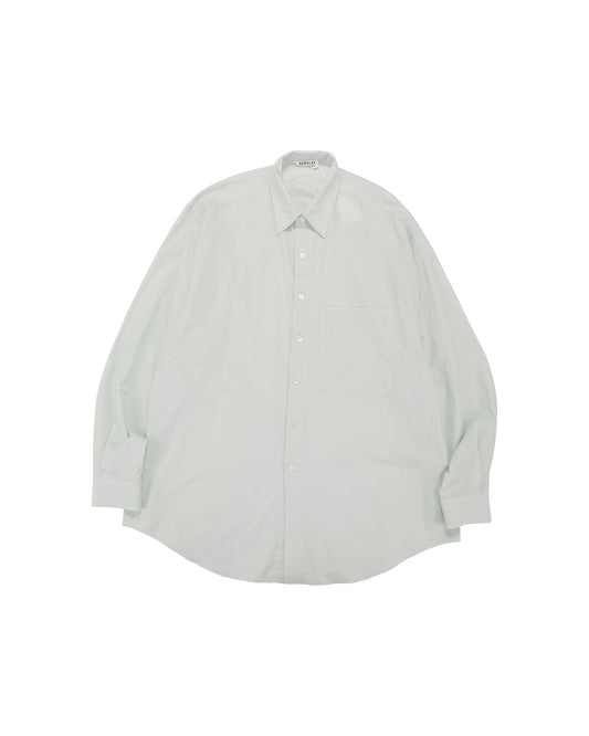 Auralee Super Fine Cotton Lawn Shirt Pale Blue