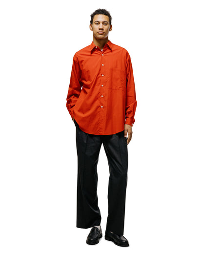 Auralee Super Fine Cotton Lawn Shirt Red