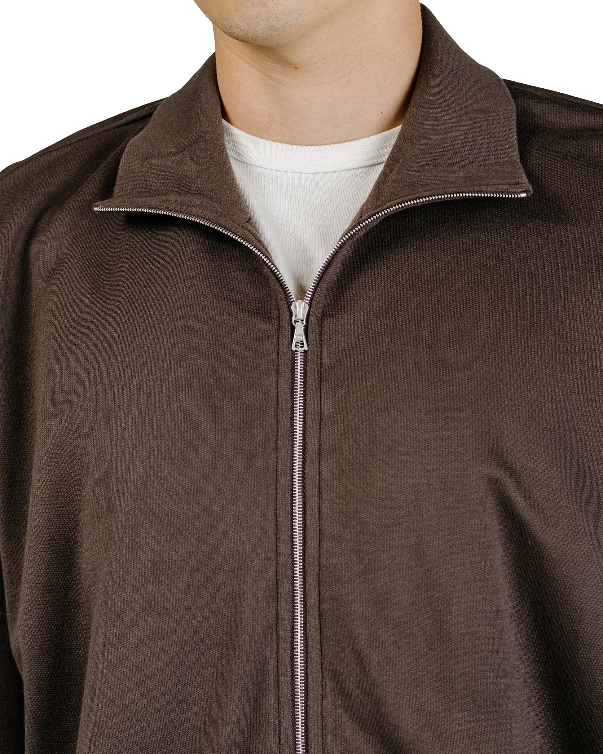 Auralee Super High Gauge Sweat Zip Blouson Dark Brown