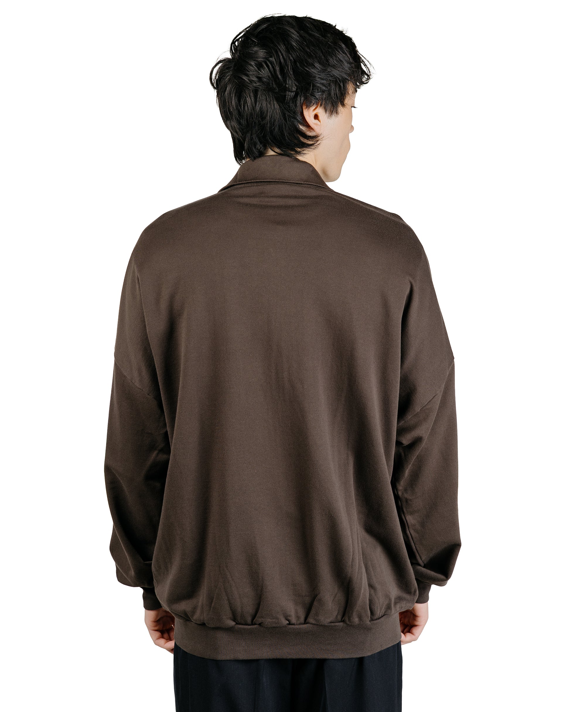 Auralee Super High Gauge Sweat Zip Blouson Dark Brown