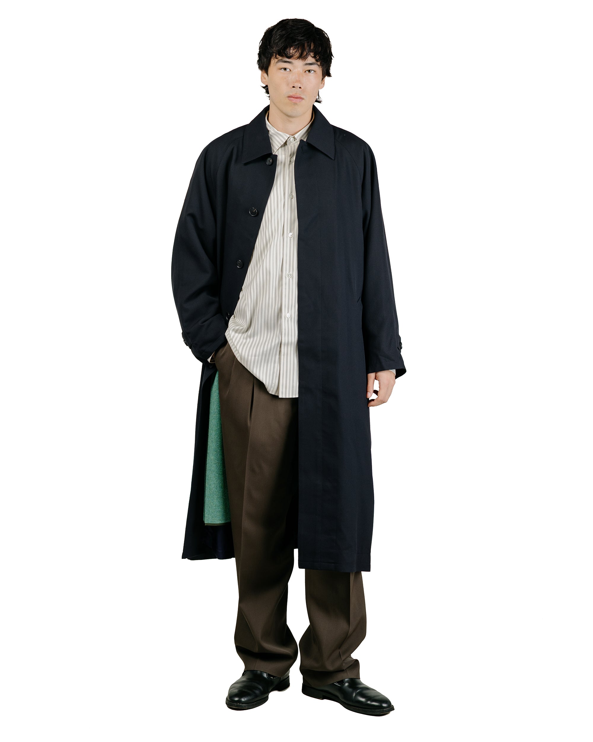 Auralee Garment Dyed Finx Light Chino Blouson Black