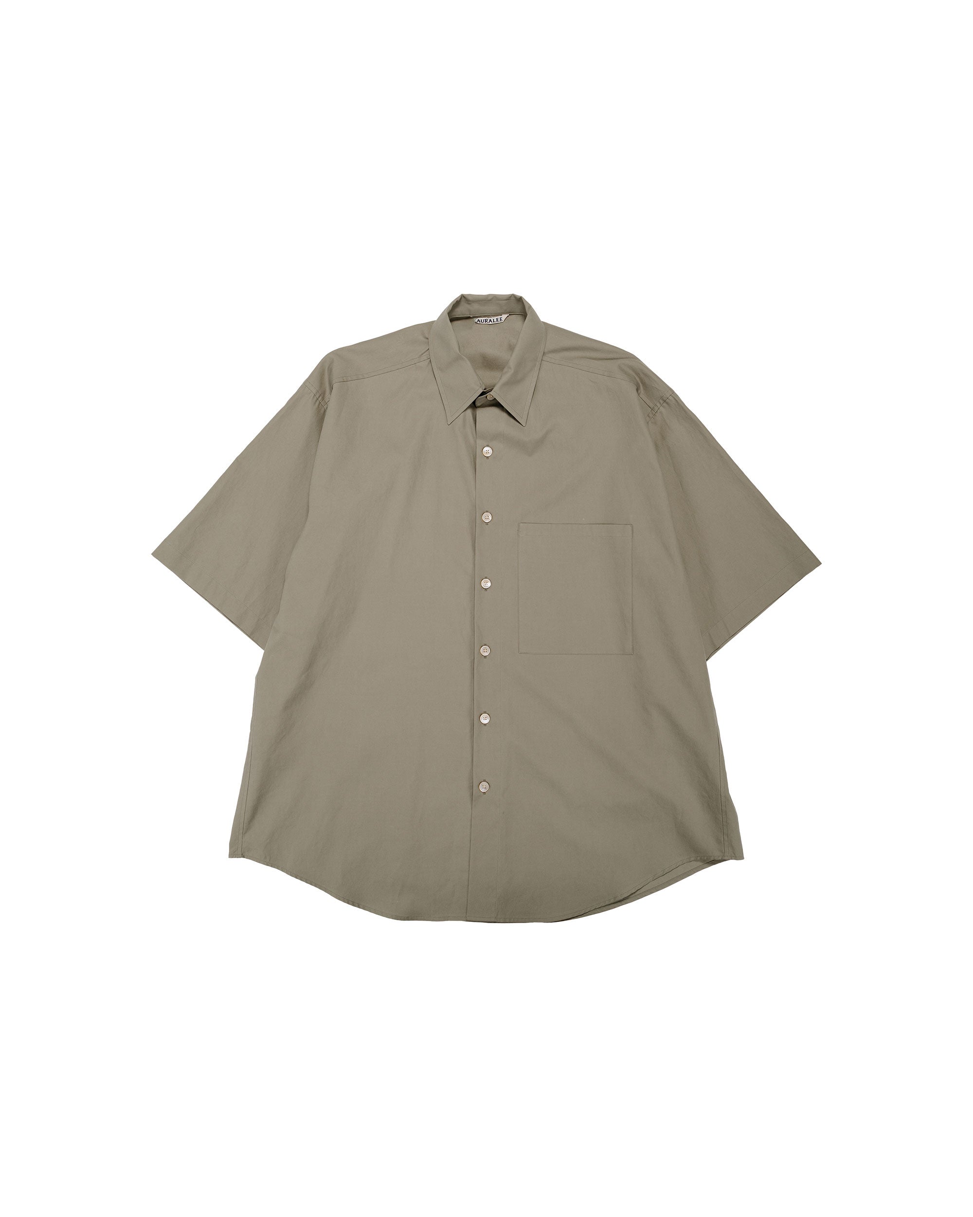 【新品】  AURALEE / オーラリー | 2023SS | HIGH DENSITY FINX LINEN WEATHER HALF SLEEVED SHIRT | 0 | DARK BROWN | レディース AURALEE for women's(オーラリーウィメンズ)High Density Finx Linen