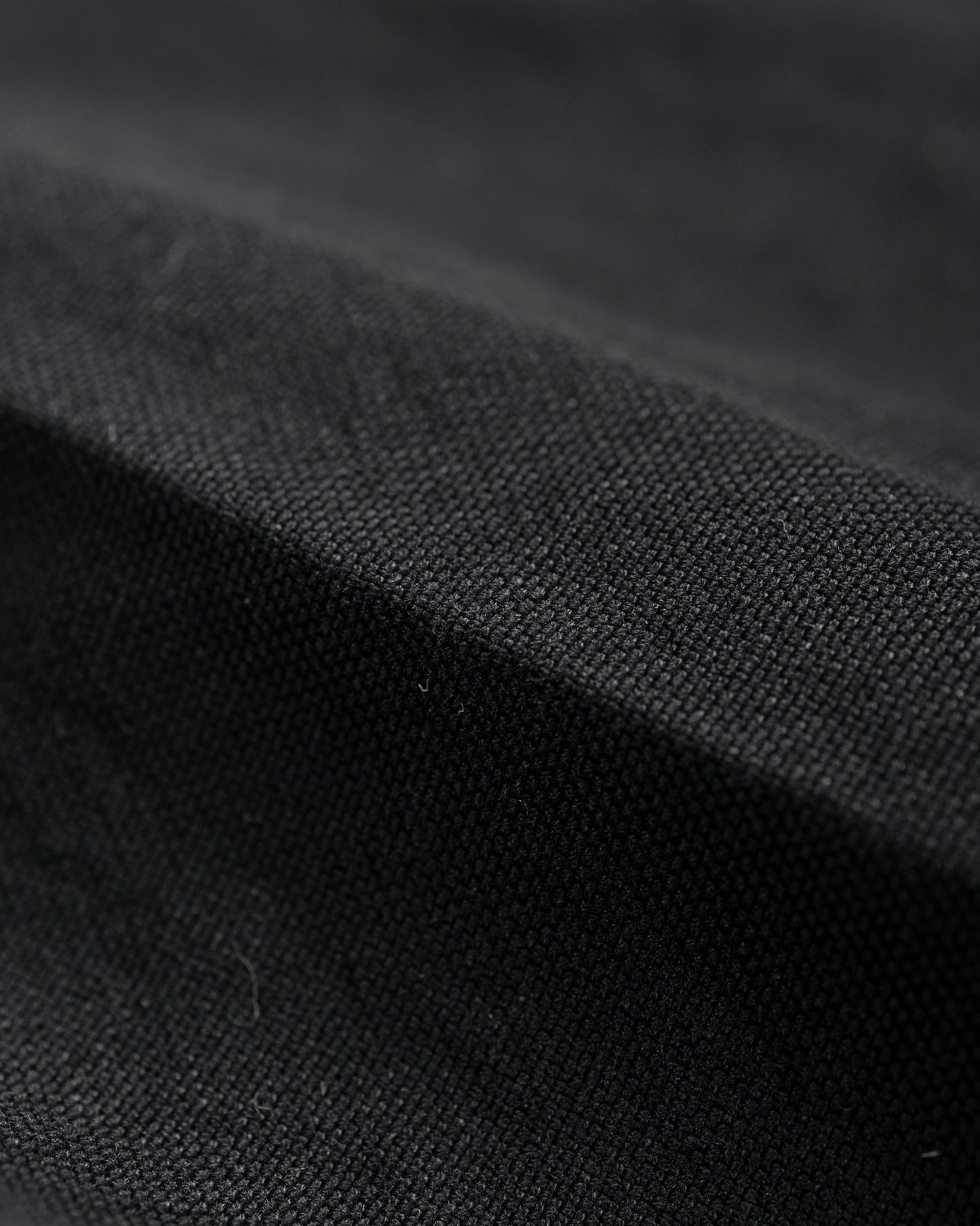 Auralee Wool Cotton Linen Ox Drawstring Pants Black