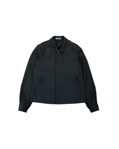 Auralee Wool Herringbone Blouson Black