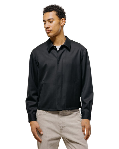 Auralee Wool Herringbone Blouson Black