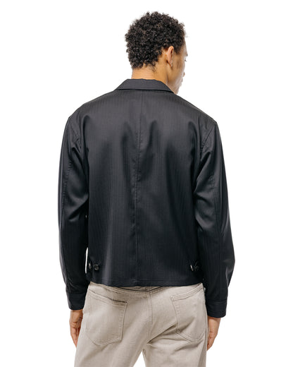 Auralee Wool Herringbone Blouson Black