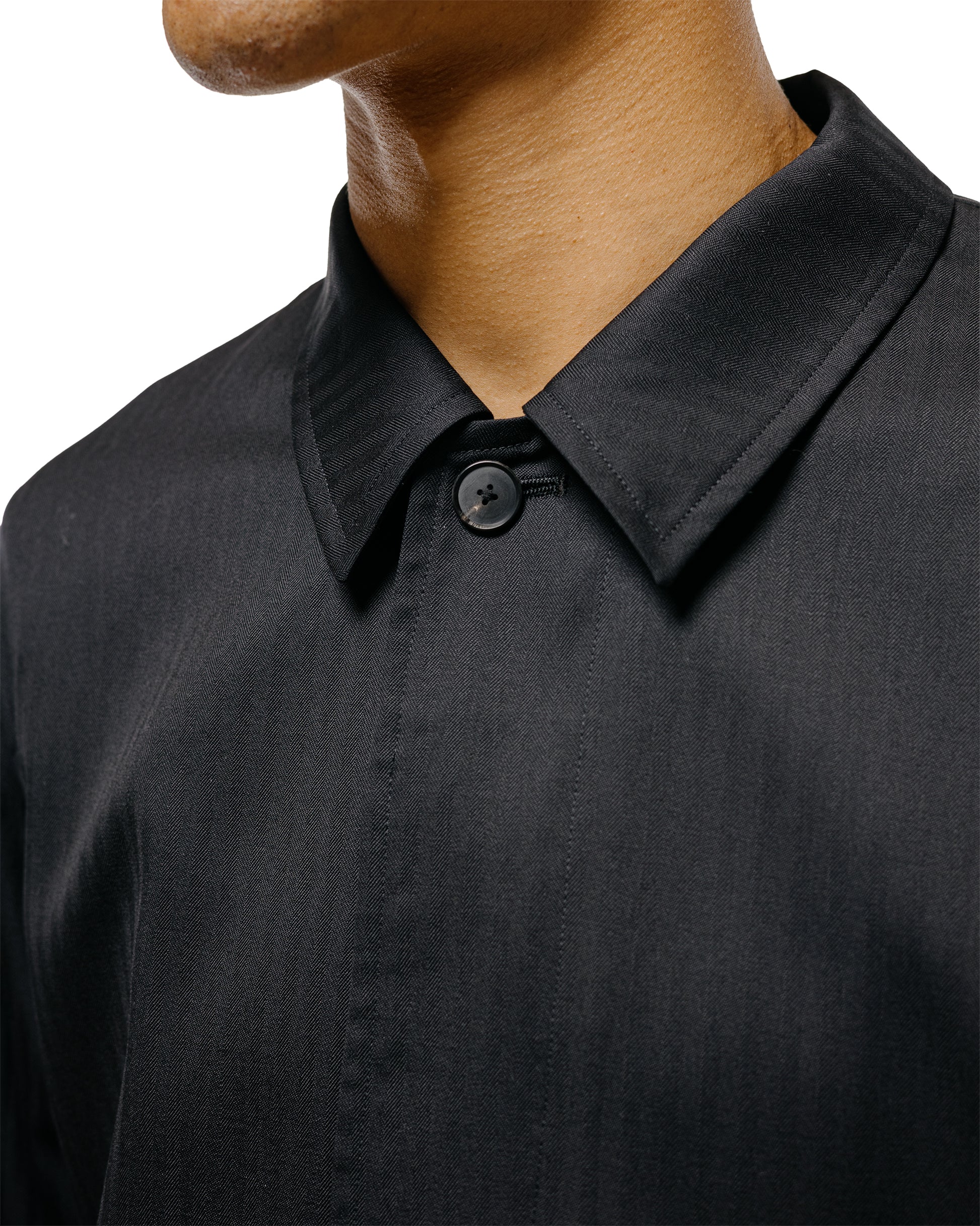 Auralee Wool Herringbone Blouson Black