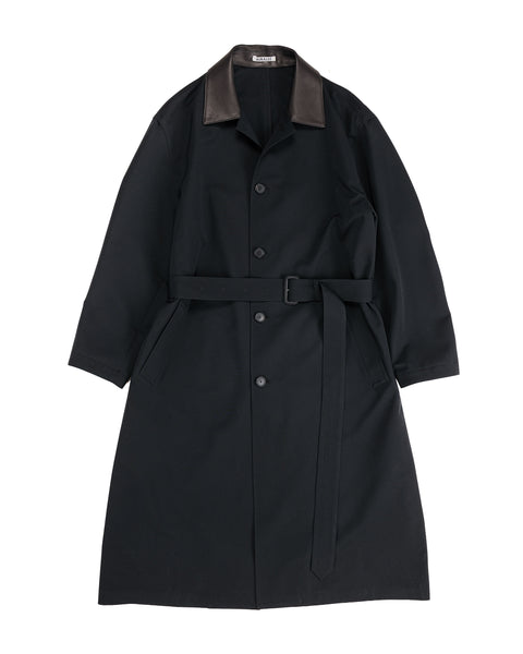 AuraleeWoolMaxCanvasCoatBlack-