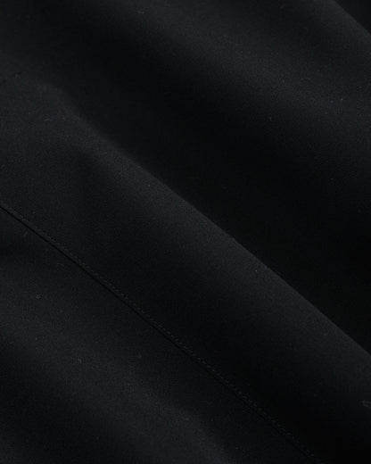 Auralee Wool Max Canvas Coat Black