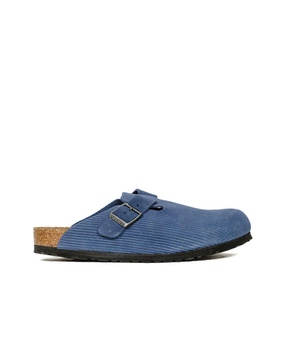 Birkenstock Boston Indigo Blue Suede Corduroy