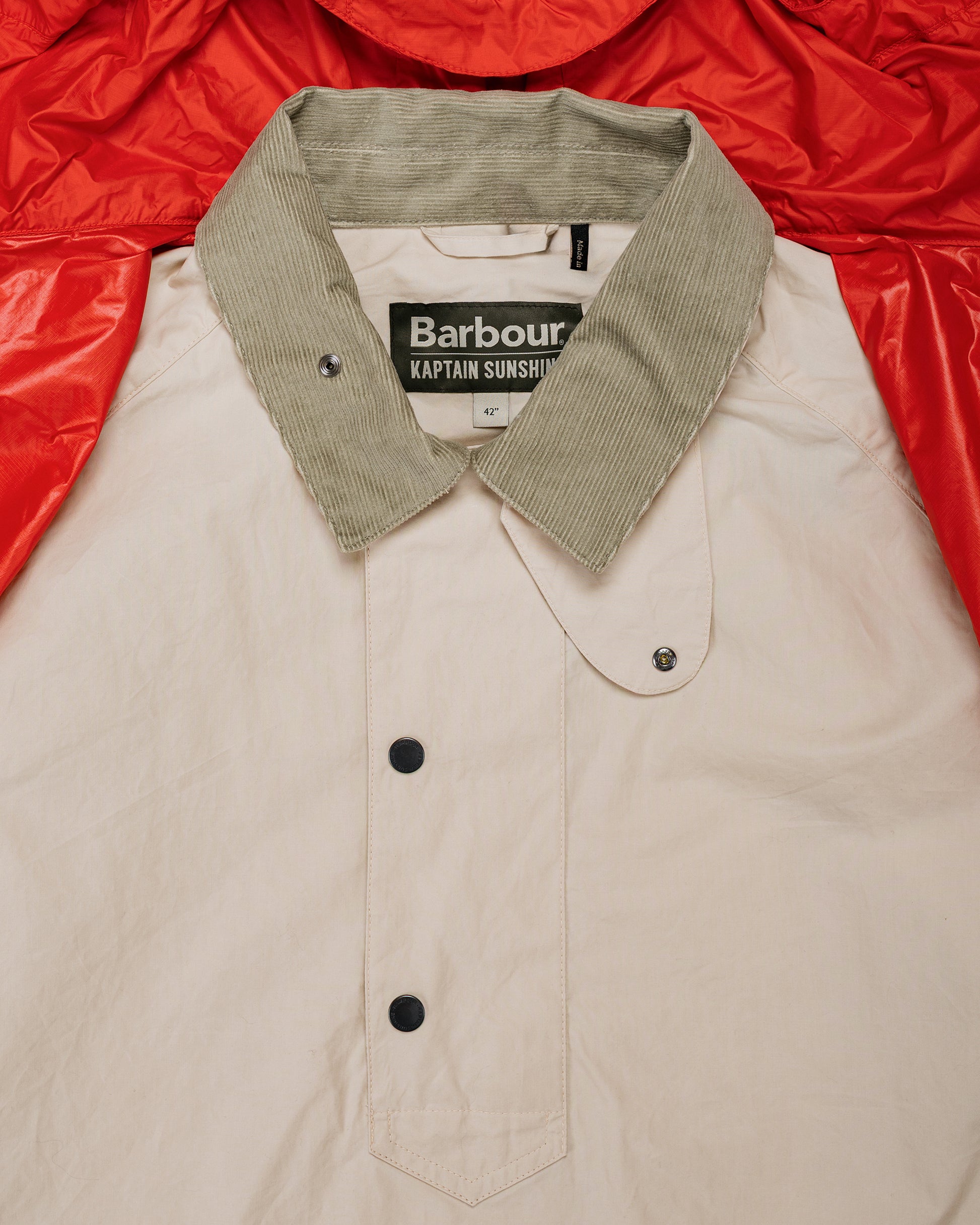 Barbour KAPTAIN SUNSHINE Transport Smock Casual Jacket Oatmeal