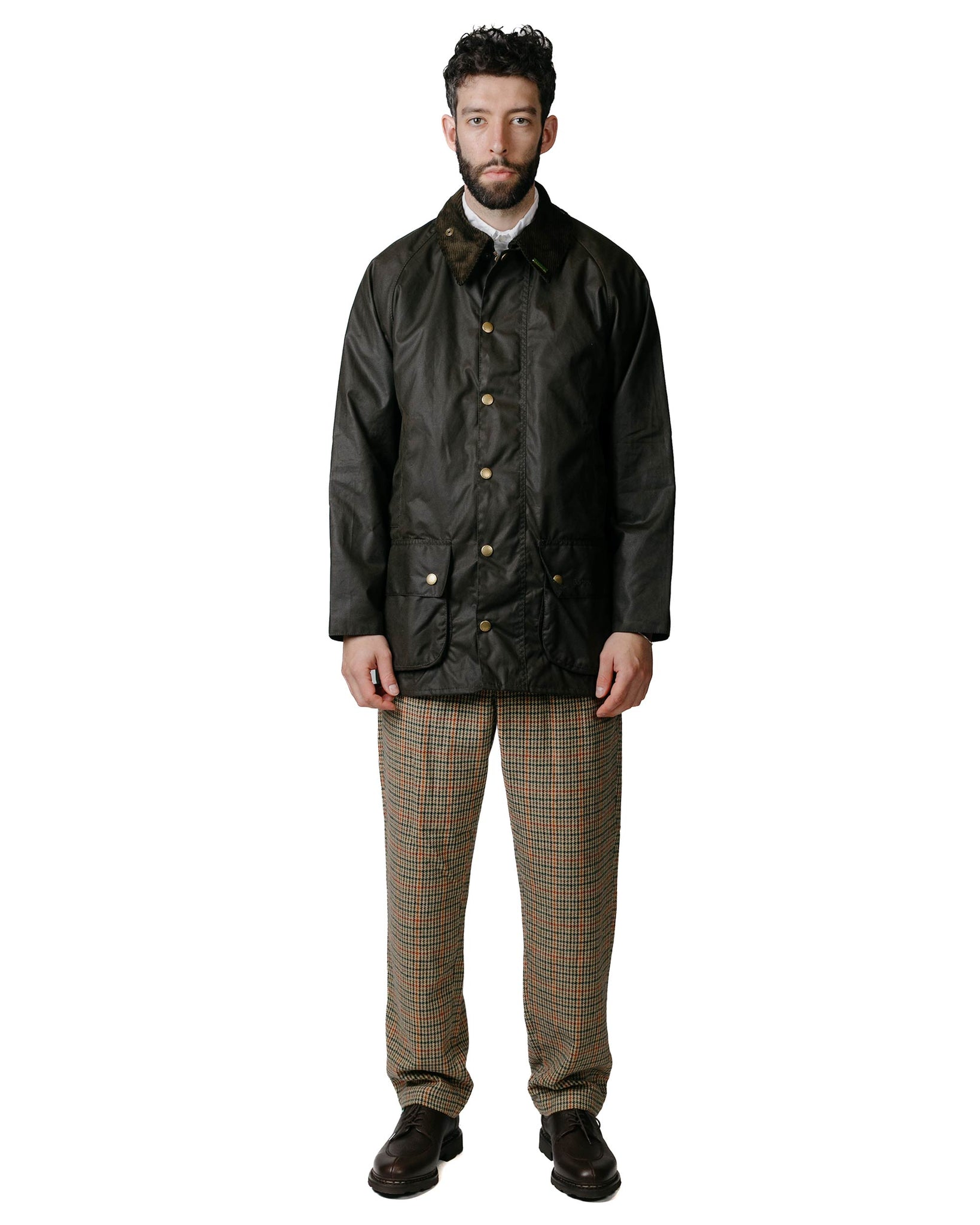 Barbour 40th Anniversary Beaufort Wax Jacket Olive Model Full
