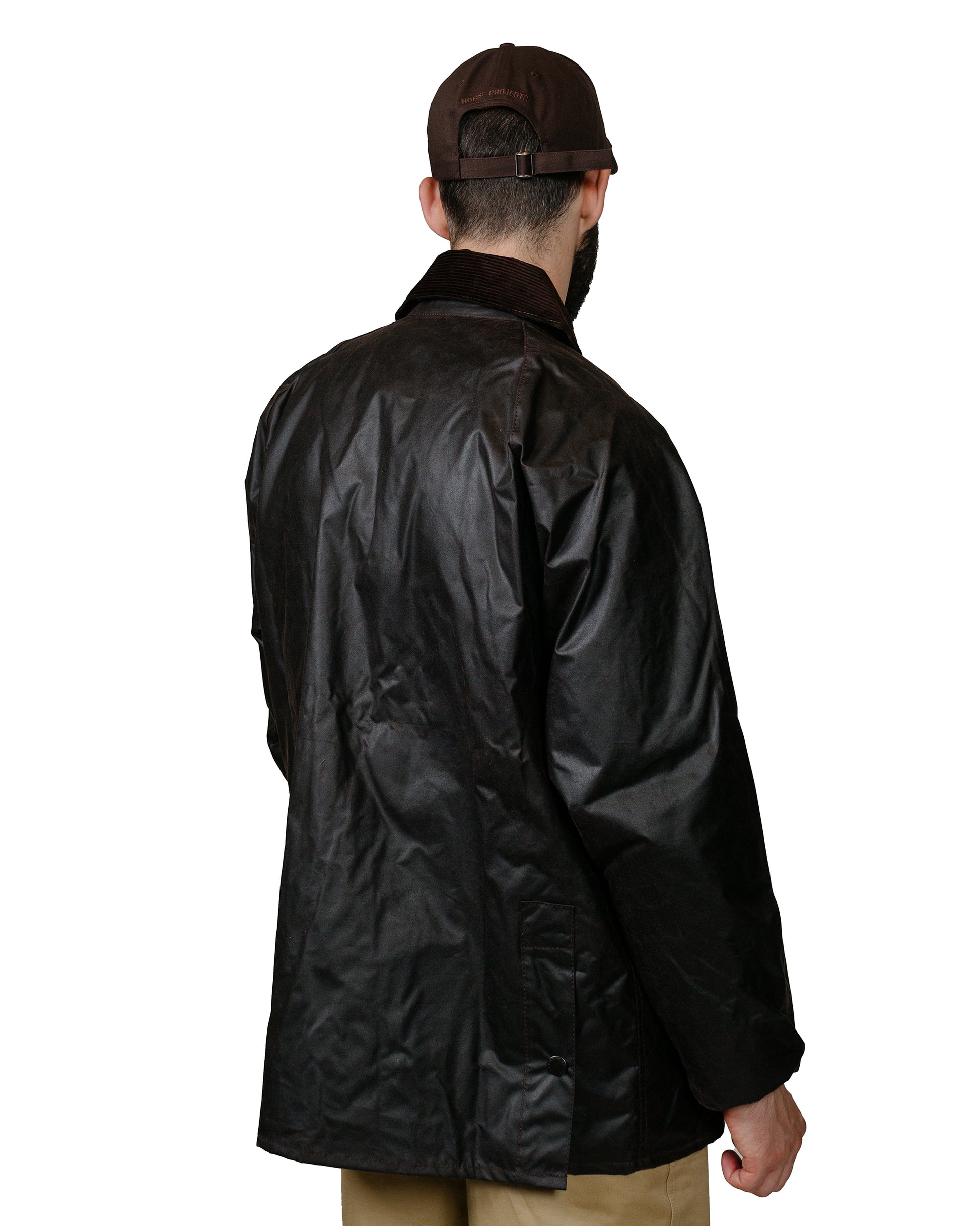 Barbour Beaufort Wax Jacket Rustic model back