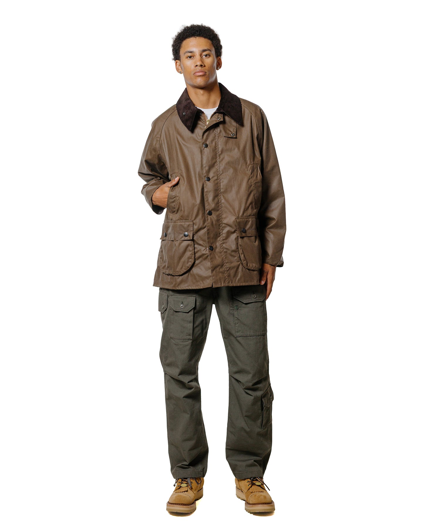 Barbour Bedale Wax Jacket Bark