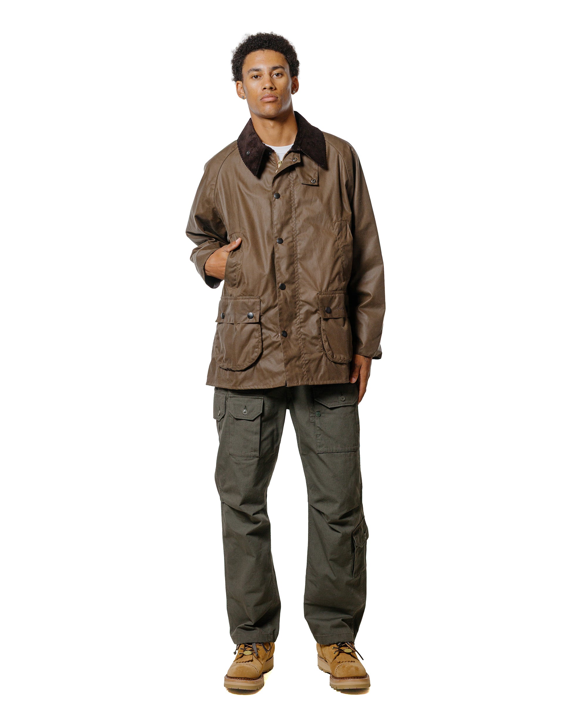 Barbour Bedale Wax Jacket Bark
