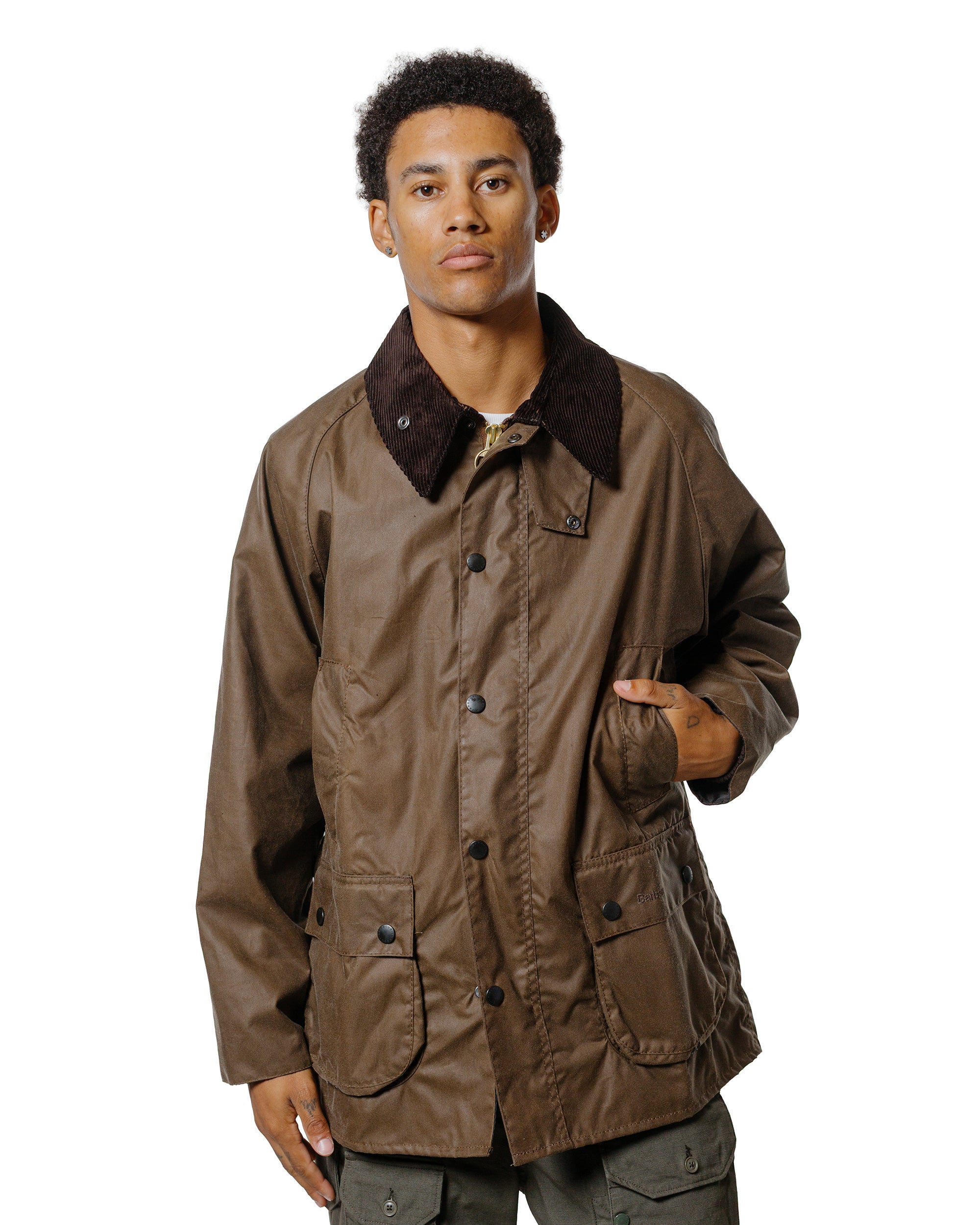 Barbour Bedale Wax Jacket Bark