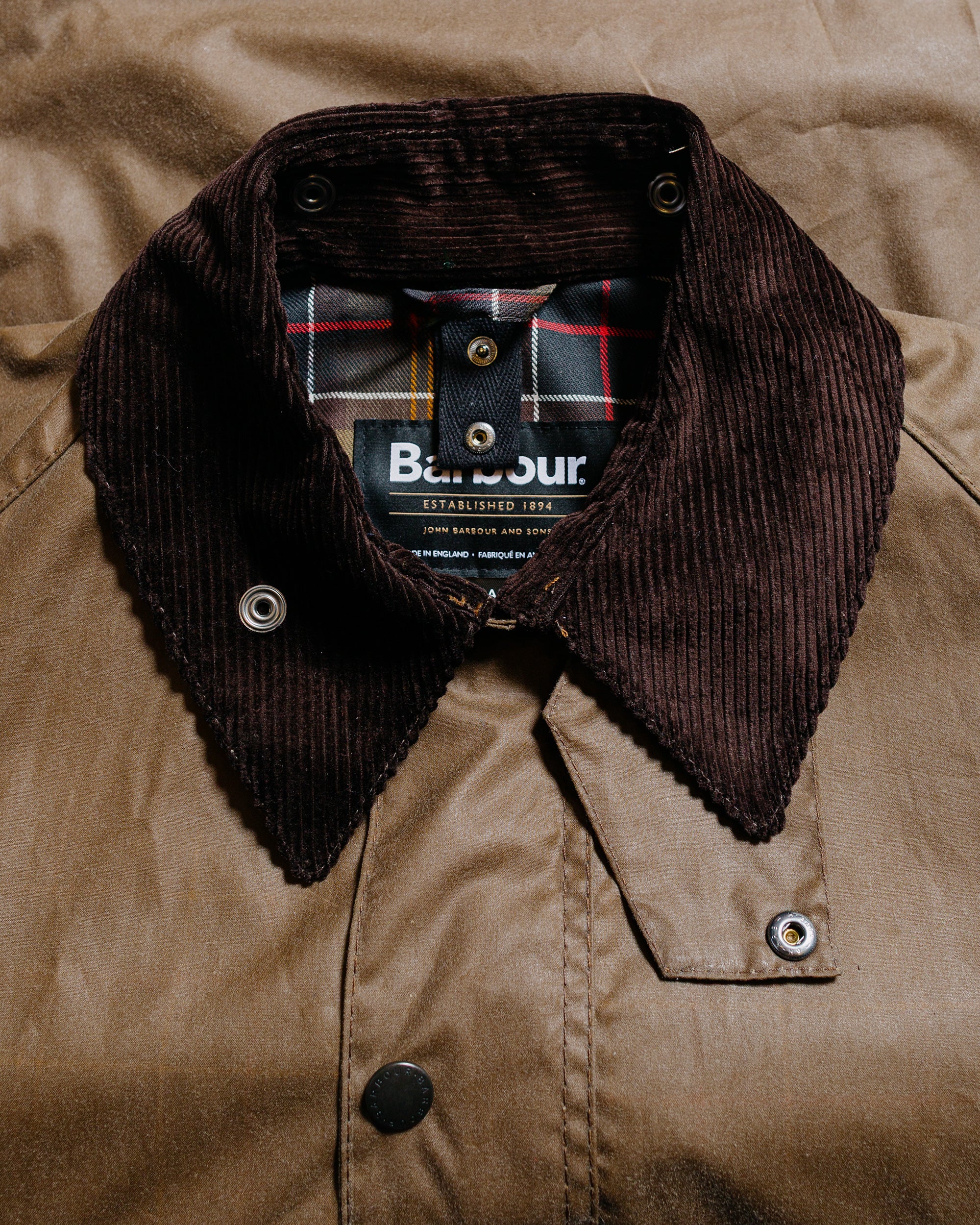 Barbour Bedale Wax Jacket Bark