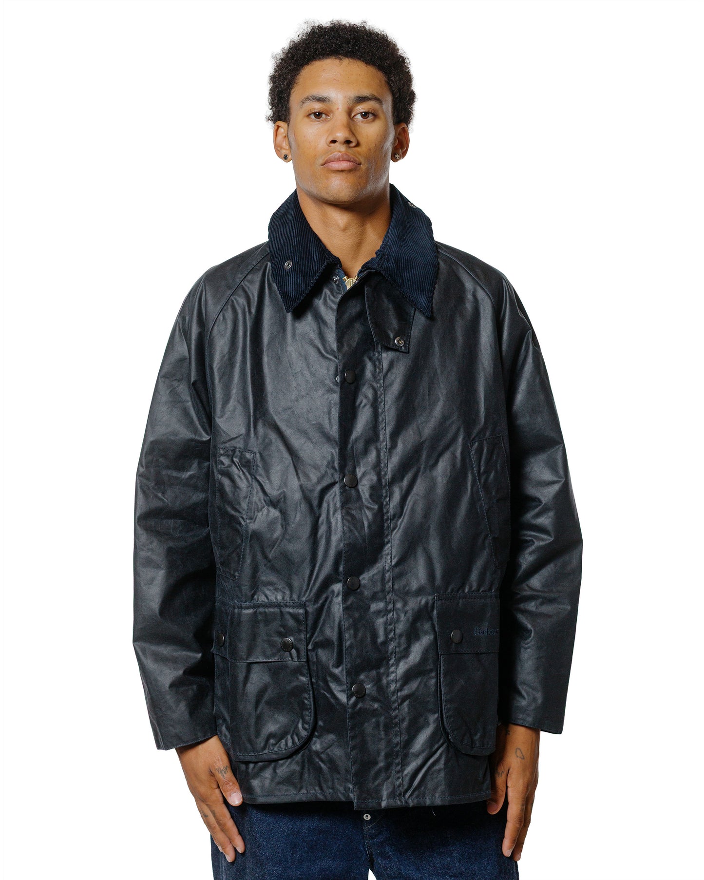 Barbour Bedale Wax Jacket Navy