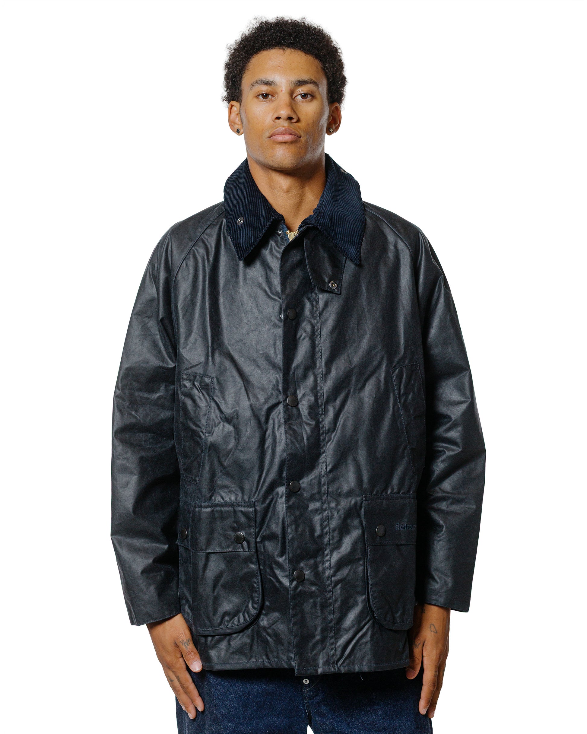 Barbour Bedale Wax Jacket Navy
