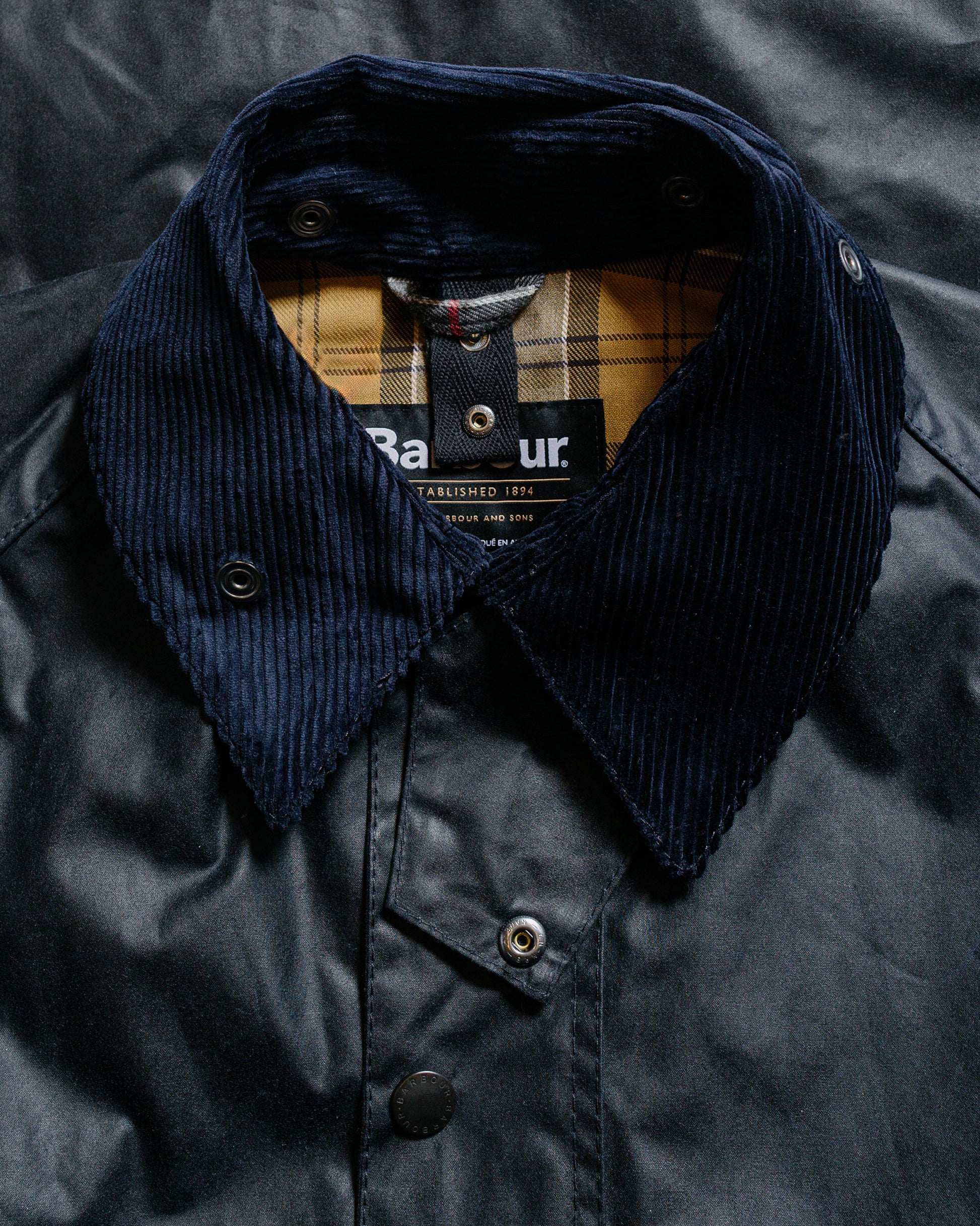 Barbour Bedale Wax Jacket Navy