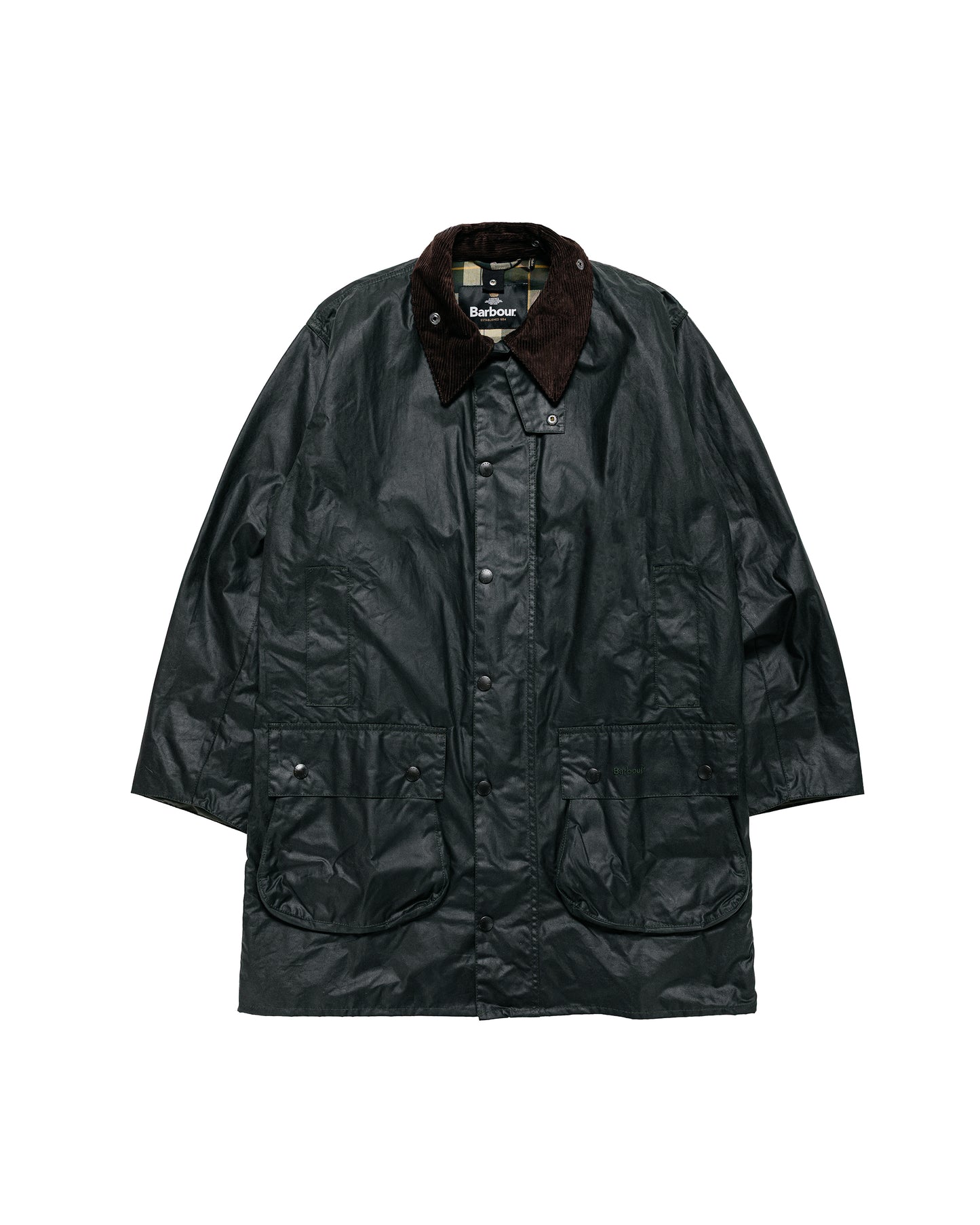 Barbour Border Wax Jacket Sage