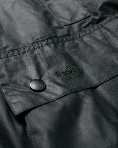 Barbour Border Wax Jacket Sage