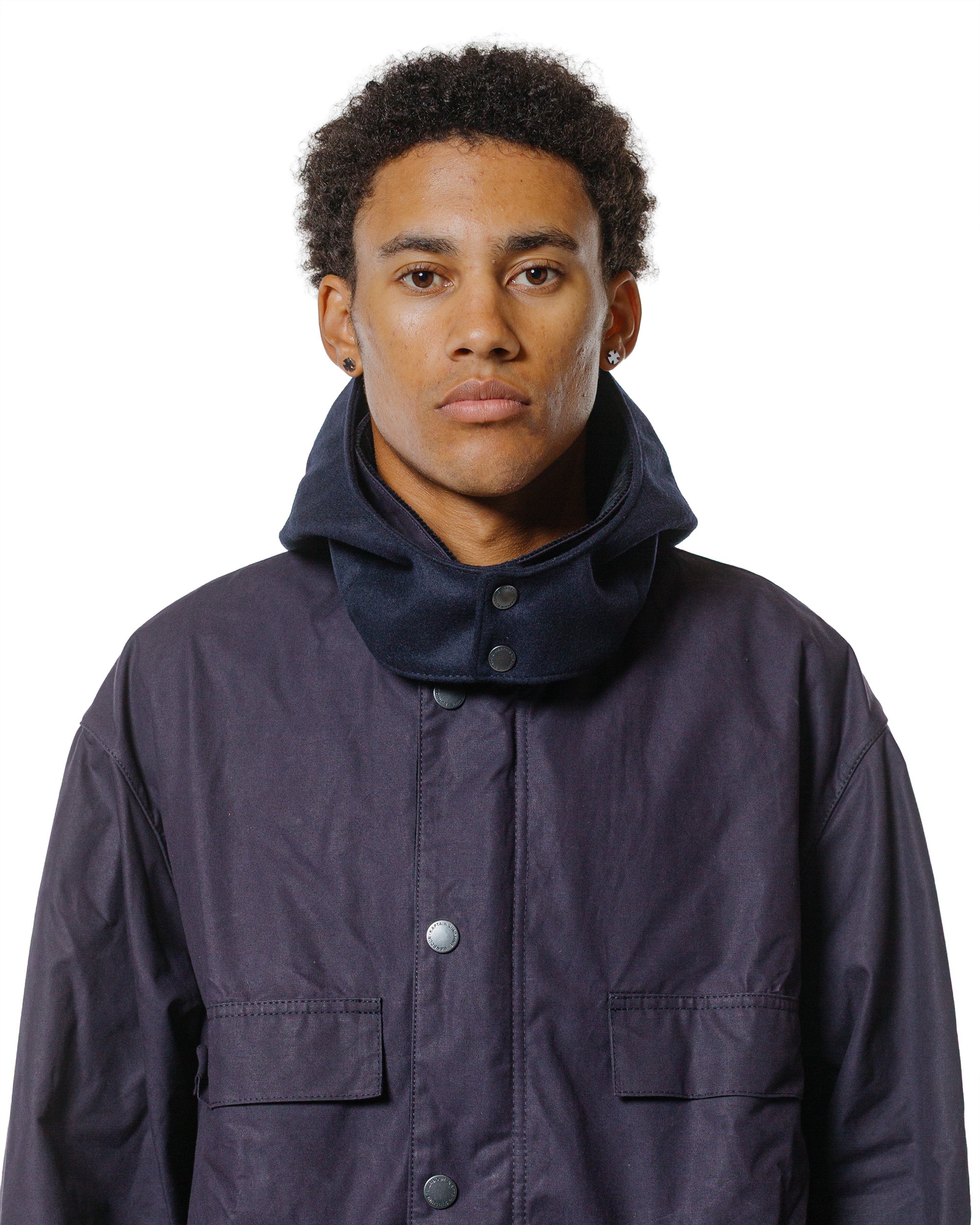 Barbour KAPTAIN SUNSHINE Bedale Casual Field Coat Dark Indigo