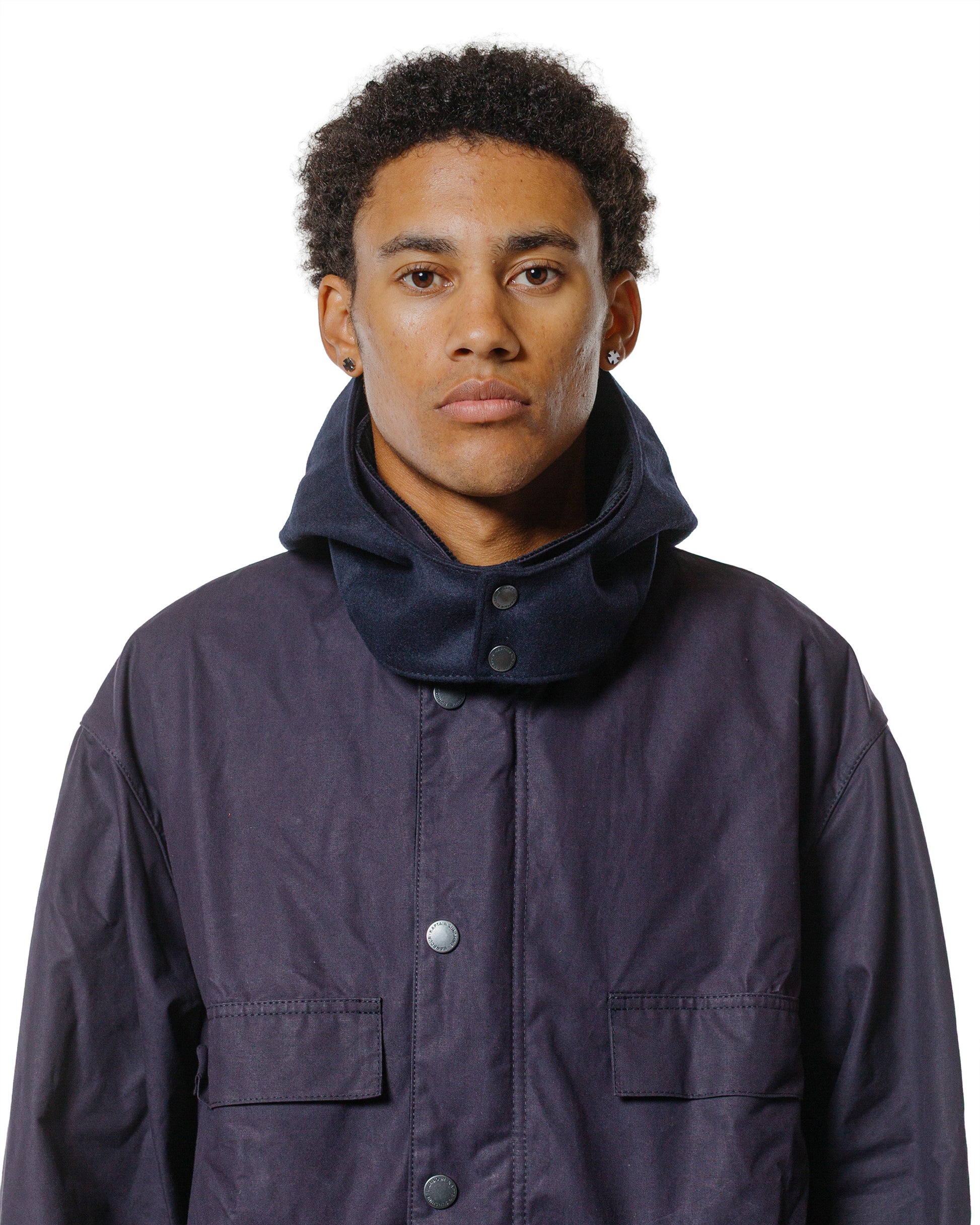 Barbour KAPTAIN SUNSHINE Bedale Casual Field Coat Dark Indigo