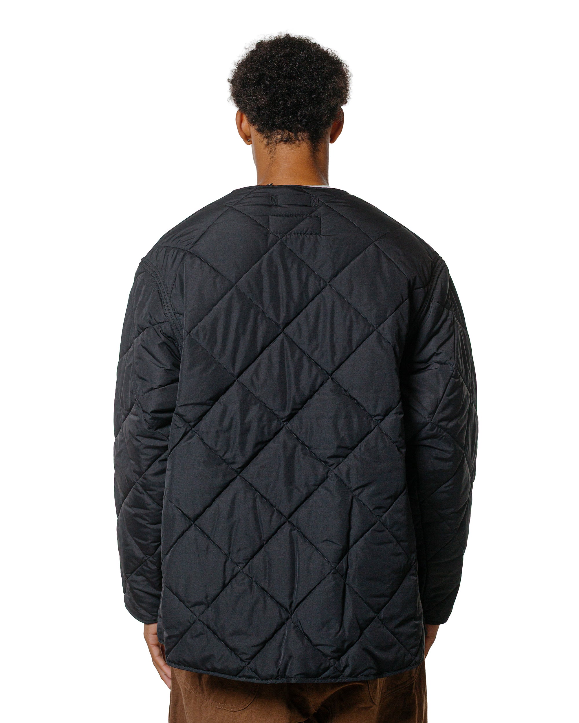 Barbour × Kaptain Sunshine ブラック サイズ36 Barbour KAPTAIN SUNSHINE Quilted Liner Black