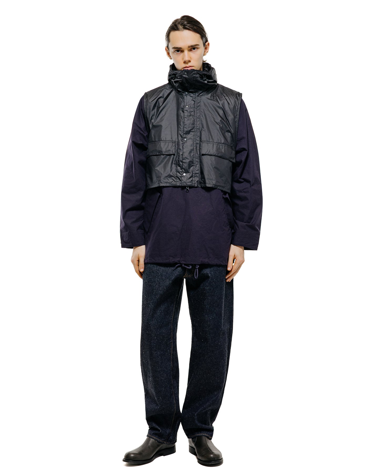 Barbour KAPTAIN SUNSHINE Transport Smock Casual Jacket Dark Indigo