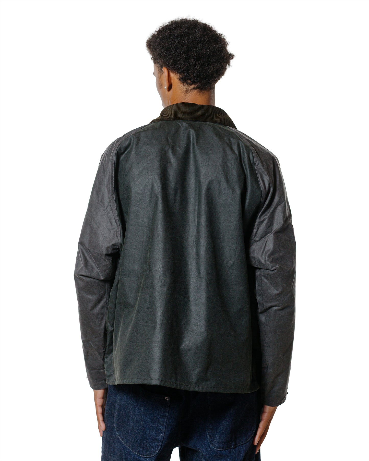 Barbour Patchwork Transport Waxed Jacket Sage Multi