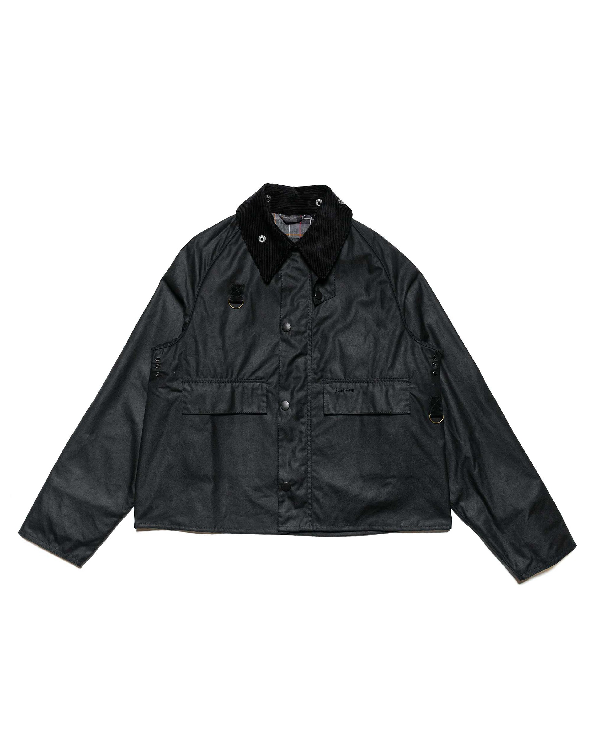 BarbourSLSpeyWaxJacketBlack-1. 