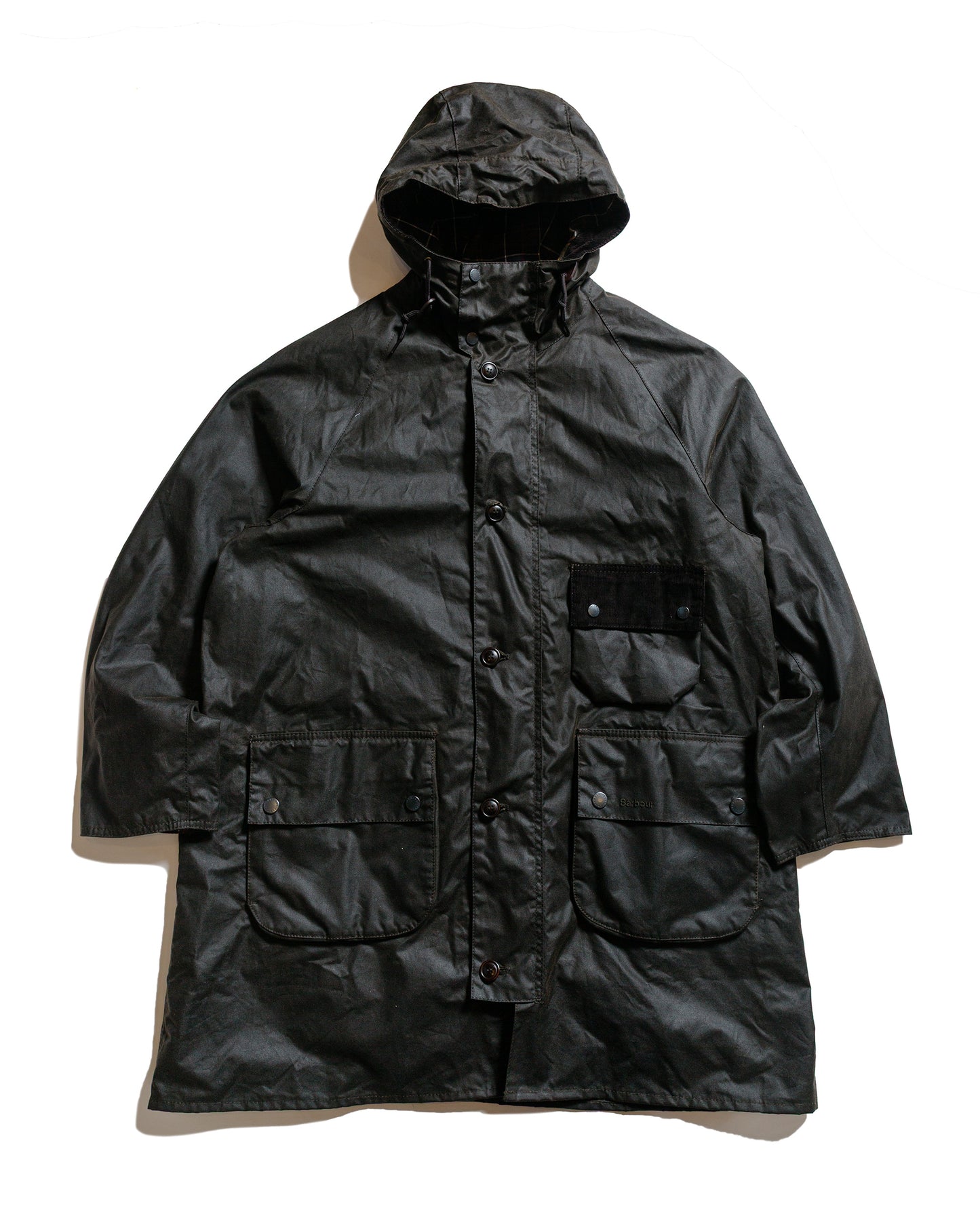 Barbour Solway Trench Waxed Coat Archive Olive