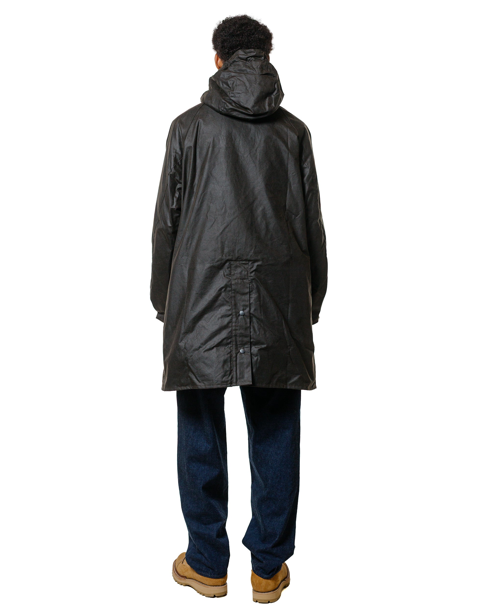 Barbour Solway Trench Waxed Coat Archive Olive